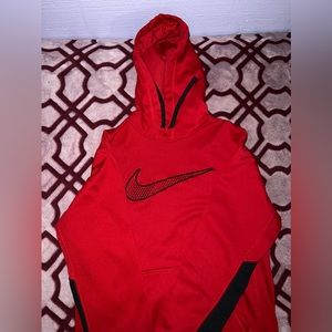Red Nike hoodie